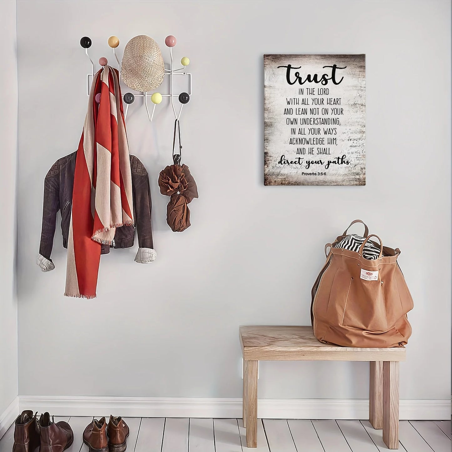 Bible Verse Wall Decoration, Canvas Painting