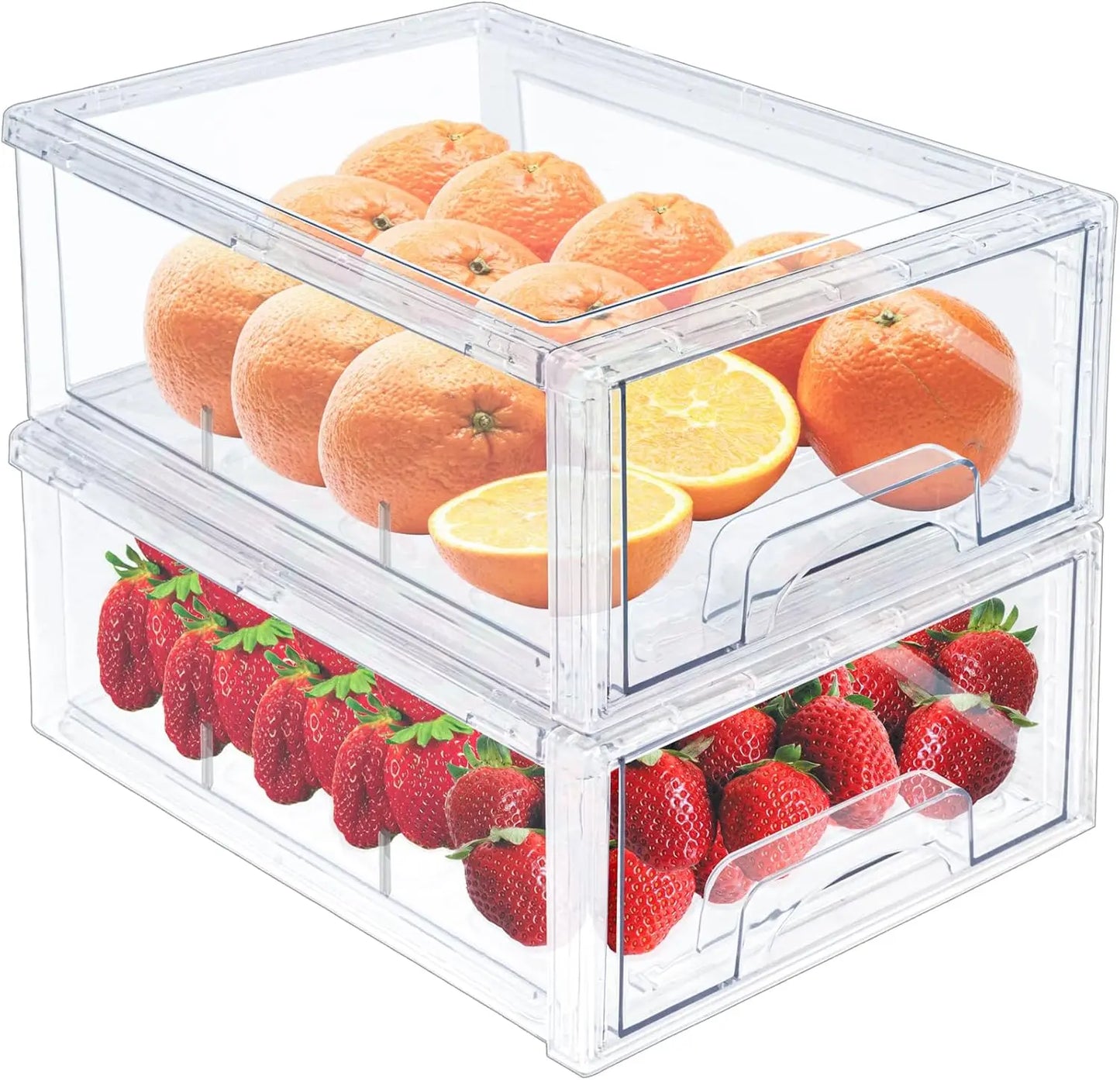Clear Storage Drawers, Stackable