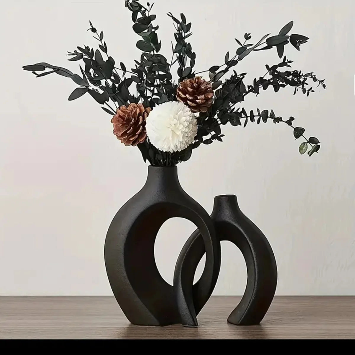 2pc Ceramic Vase Artwork