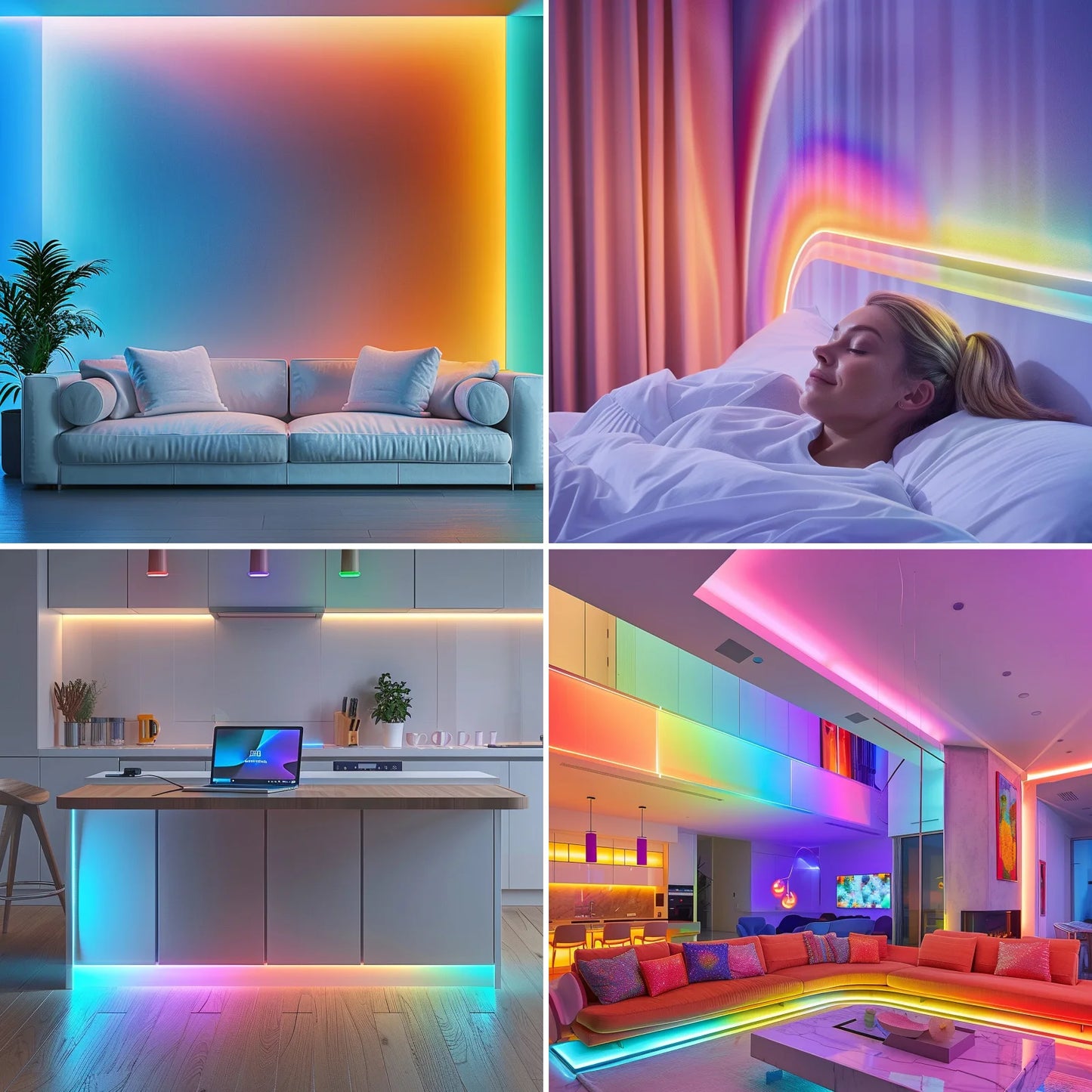 Smart LED Light Strip (2 rolls from 25Ft - 130Ft)