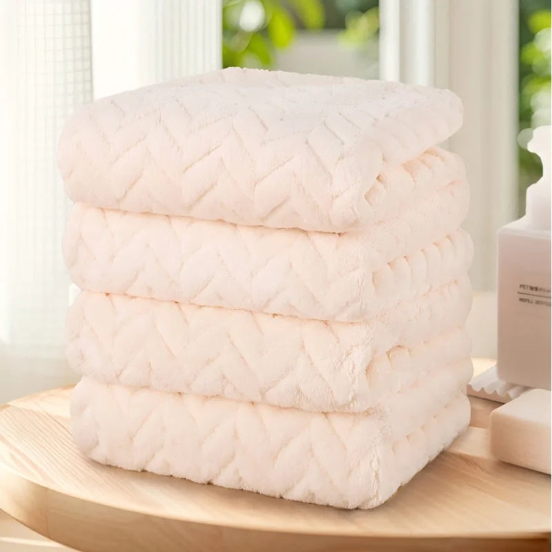4pk Towels (13.7"x29.5"), Ultra Soft and Highly Absorbent