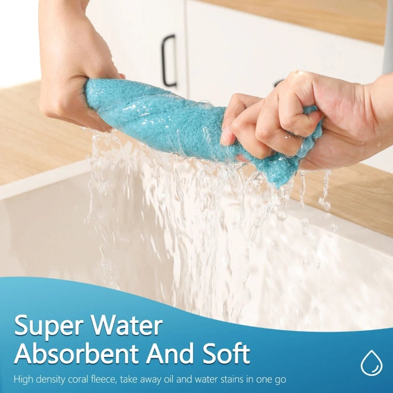 Set of Soft and Highly Absorbent Multi-functional Cloths for Home Use (Pack of 12 or 18)