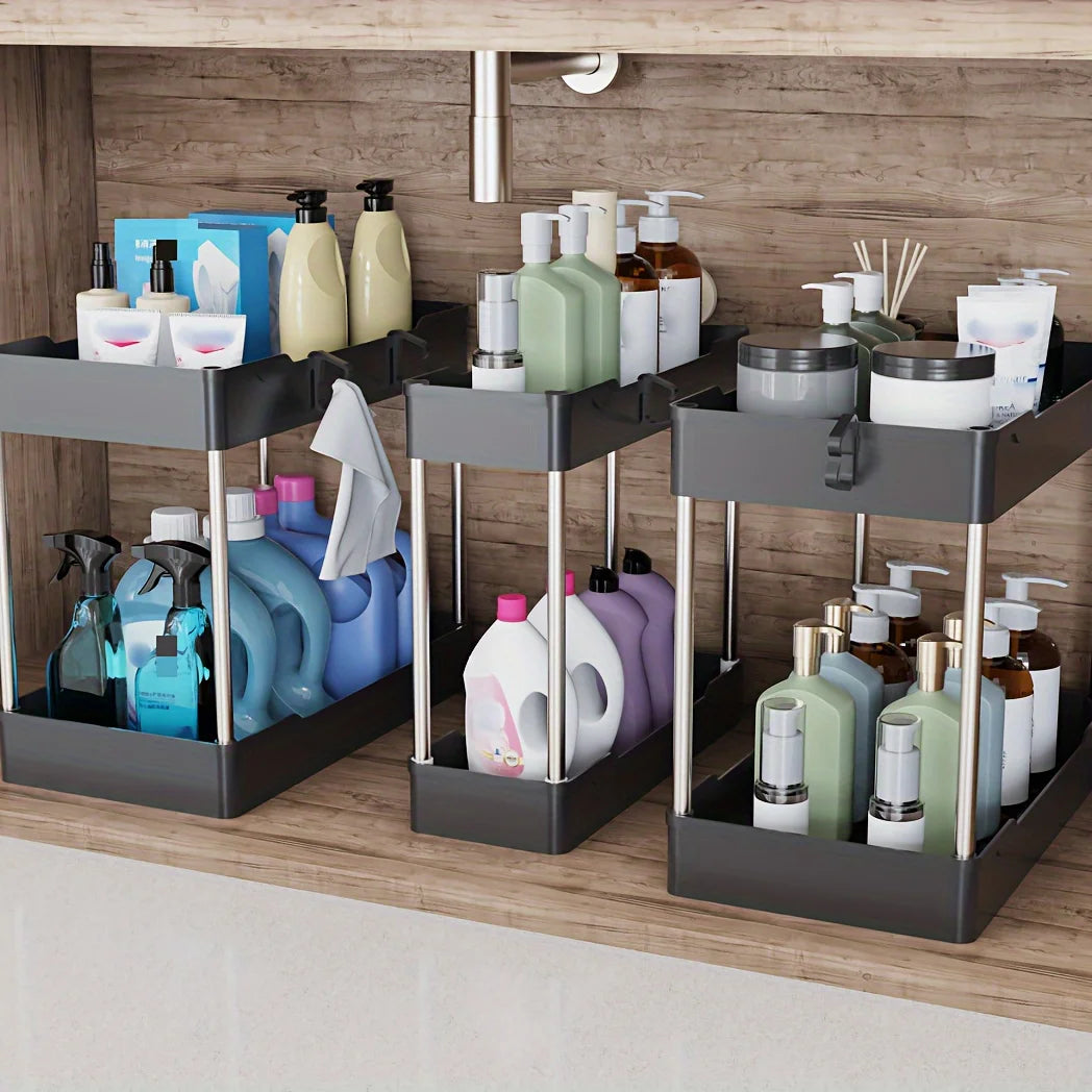 3pc Organizers for Under Sink or on Counter Tops