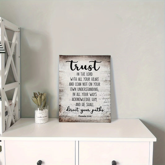 Bible Verse Wall Decoration, Canvas Painting