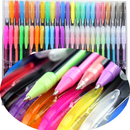 48 Colored Neon Gel Pens