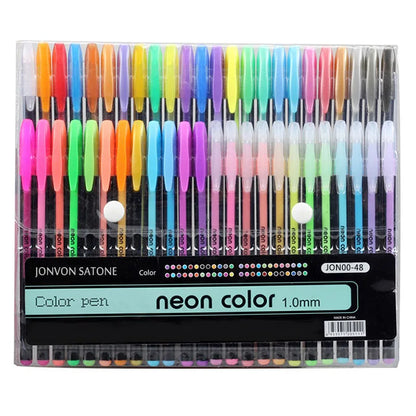 48 Colored Neon Gel Pens
