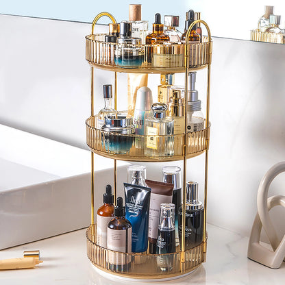 Rotating Makeup Organizer for Vanity, 3 Tier