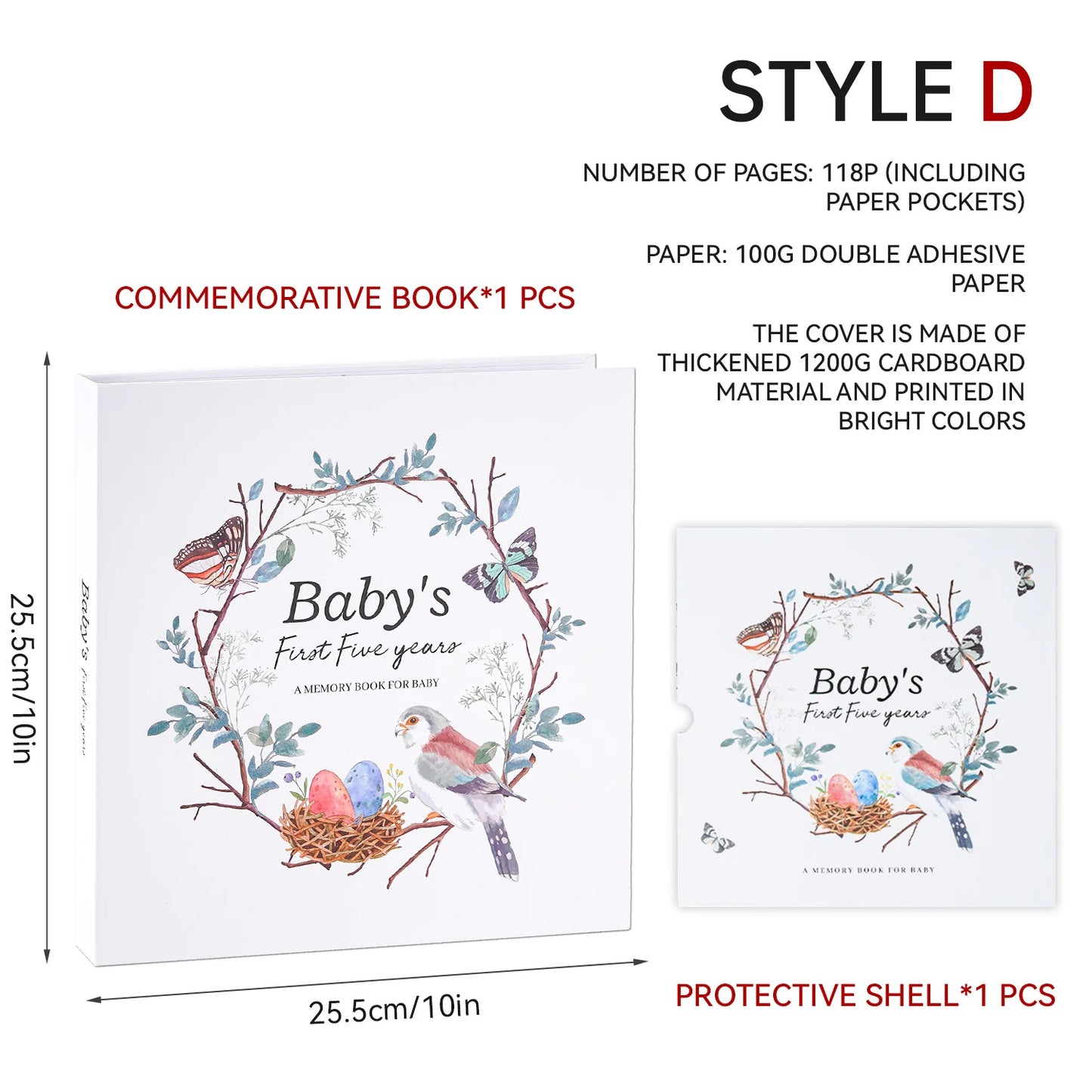 Baby Growth Photo Album (10" x 10")