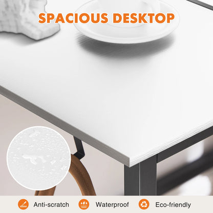 Modern Compact Style Desk with Side Bag & Headphone Hook