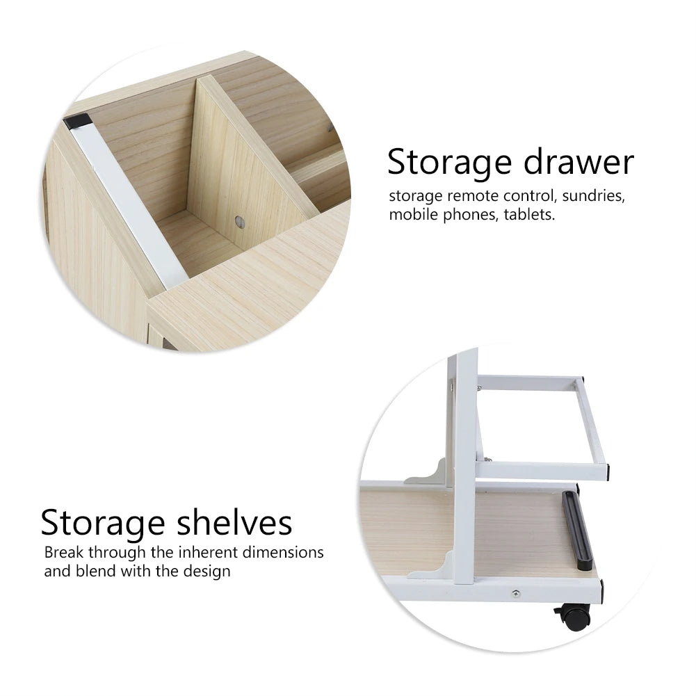 Portable Multifunctional Laptop Desk with Wheels