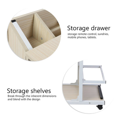 Portable Multifunctional Laptop Desk with Wheels