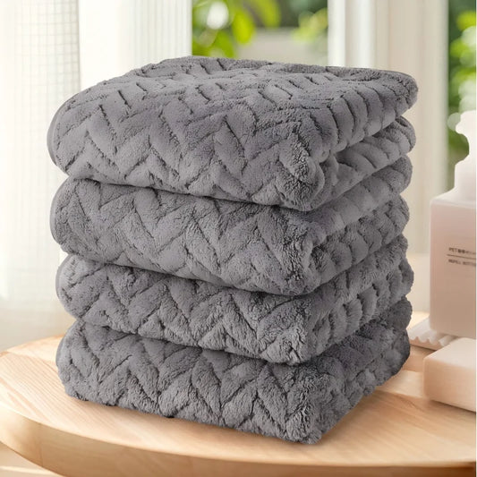 4pk Towels (13.7"x29.5"), Ultra Soft  and Highly Absorbent