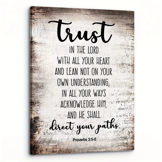 Bible Verse Wall Decoration, Canvas Painting