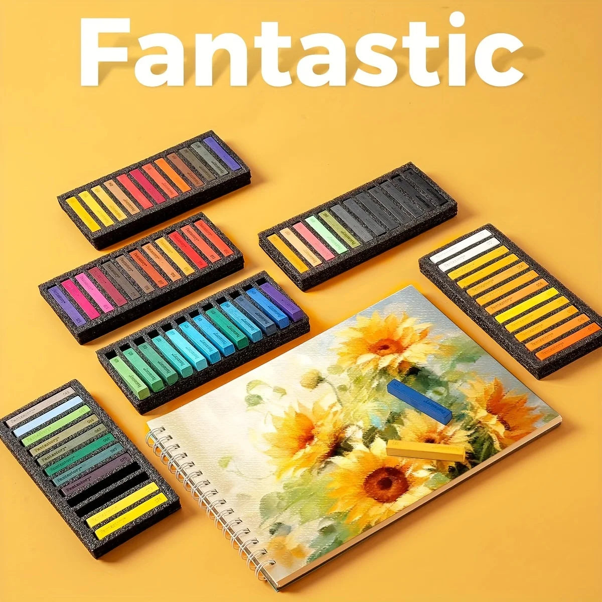 72 Colors, Non-toxic Long Soft Pastel Chalk Set