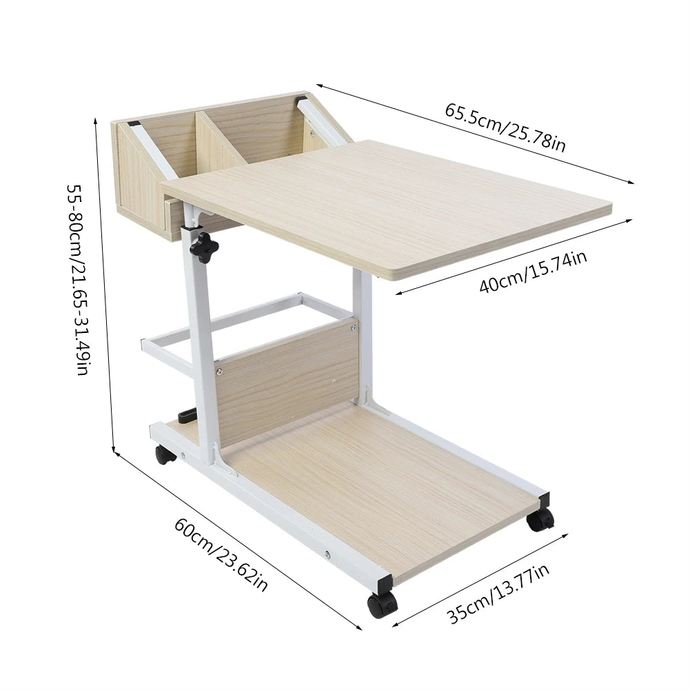 Portable Multifunctional Laptop Desk with Wheels